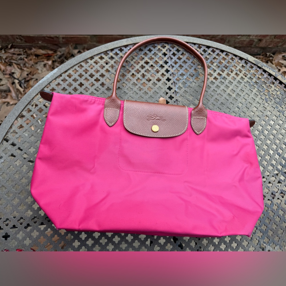 Longchamp Fushia Tote bag medium